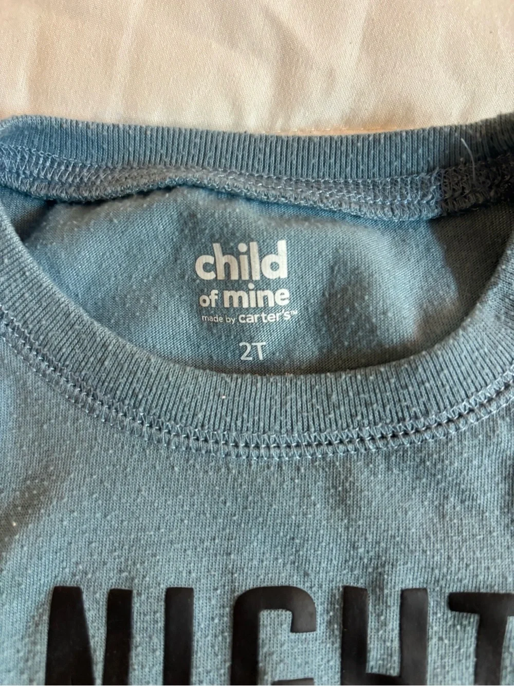 Carter's Blue and Gray 'Night Crew On Duty' Construction Pajama Set size 2t